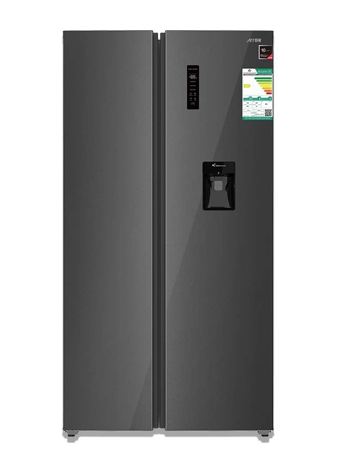 Arrow 534-Liter 18.9 Cubic Feet, Frost Free Double Door Refrigerator With Power Saving  Digital Control Panel Silver Colour RO-830SNS-WD - Image 1